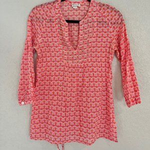 Delfina Motif Embellished Tunic/Blouse Top